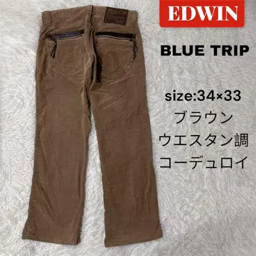 EDWIN BLUE TRIP 팬츠 W34 L33 코듀로이 웨스턴