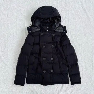 PLST 플라스테 다운 코트 후드 부착 2way 블랙 M 사이즈