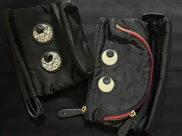 아냐 핸드마치 2개 세트 블랙 파우치 새상품급
