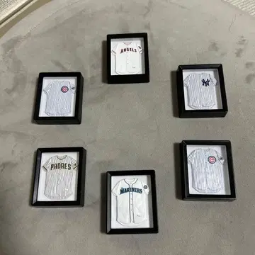 야구 메이저리그 MLB 미니 저지 6개 세트 마그넷 베이스볼