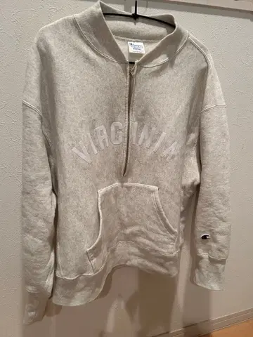 프레임워크 챔피온 별주 REVERSE WEAVE 로고 하프 지퍼