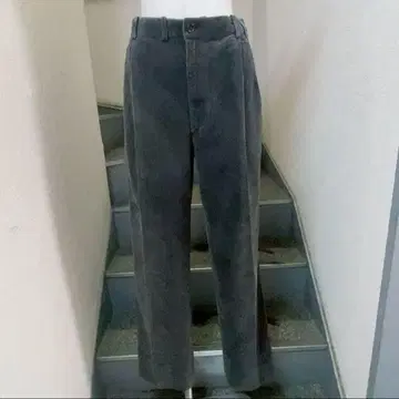 파파스 코듀로이 팬츠 블랙 그레이 컬러 Papas