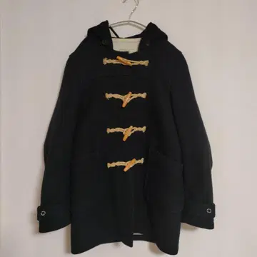 BEAMS HEART 다크 네이비 더플 코트