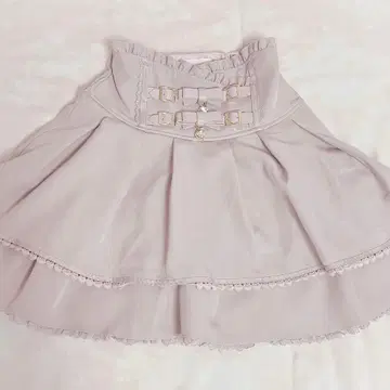 리즈리사 2단 리본 벨트 치마바지