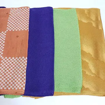 (0720) 오비 장식 천 4점 묶음 판매 기모노 일본 의류 잡화