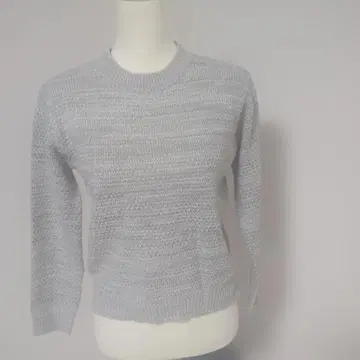 GU 그레이 긴팔 니트 스웨터