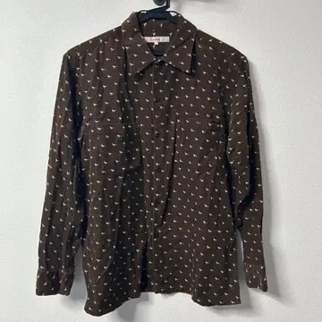 빔즈 긴팔 셔츠 새 브라운 코듀로이