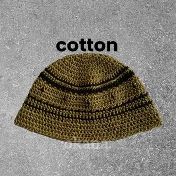 khaki103 크러셔 모자 핸드메이드 크로셰 모자 비니