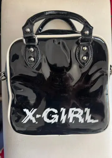 X-GIRL 블랙 숄더백