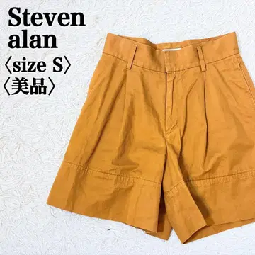 새상품급 스티븐 앨런 숏팬츠 S 오렌지 일본제 턱