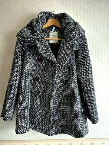 트위드 더블 브레스트 자켓