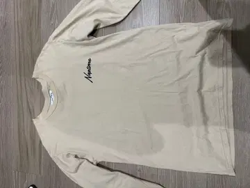 Naptime 베이지 긴팔 T셔츠 S 사이즈