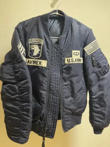 AVIREX MA-1 플라이트 자켓 네이비