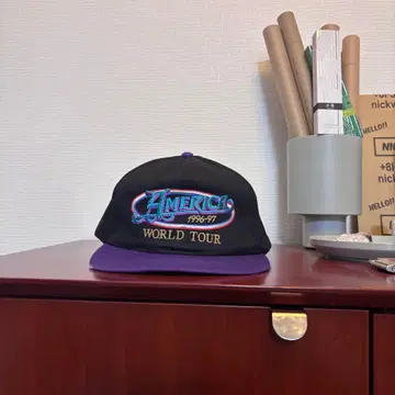 90s 밴드캡 AMERICA 투어 빈티지 USA제