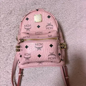 MCM 파우더 핑크 백팩 xmini