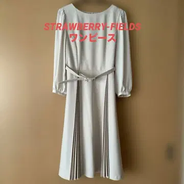 STRAWBERRY-FIELDS 더블 플리츠 원피스