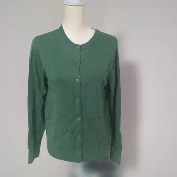 유니클로 그린 니트 가디건 긴팔