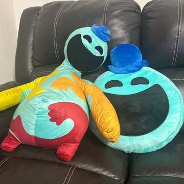 남코 한정판 포피 플레이타임 도이 페이스 쿠션 & 봉제 인형