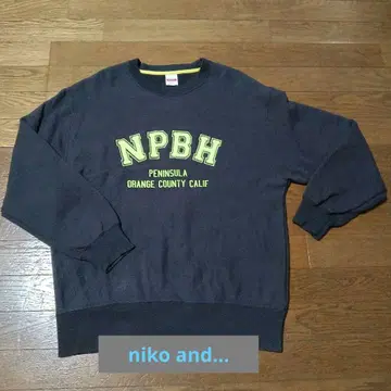 [ niko and - ] 빈티지 라이크 맨투맨 차콜 그레이 M