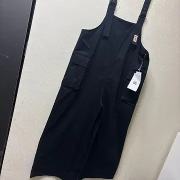 미사용 새상품 JAVA 여성용 오버롤 와이드 팬츠 블랙