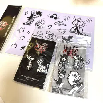 헬바보스 스티커 핀 배지