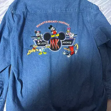 MLCKEY&Co 빈티지 데님 자켓 데님 셔츠 미키 프렌드
