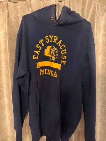 Champion Reverse Weave 후드티 X-LARGE 네이비