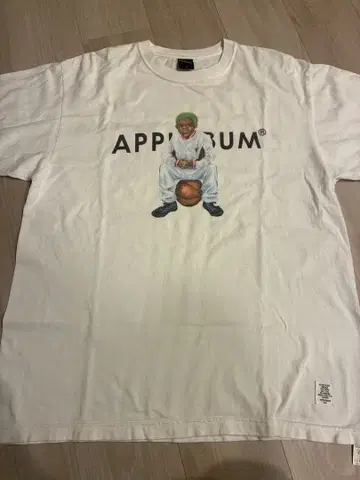 APPLEBUM 그래픽 T셔츠 L 사이즈 화이트