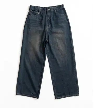 WETTEMPT 오버다이 와이드 데님 팬츠 청바지