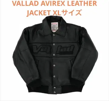 XL VALLAD AVIREX LEATHER JACKET 블랙