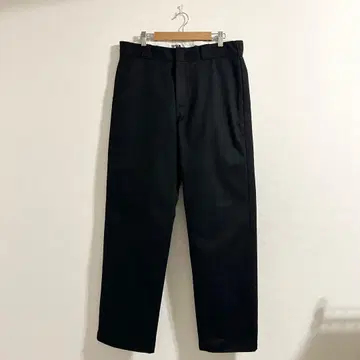 거의 미사용 Dickies 874 워크 팬츠 블랙 센터 프레스 34