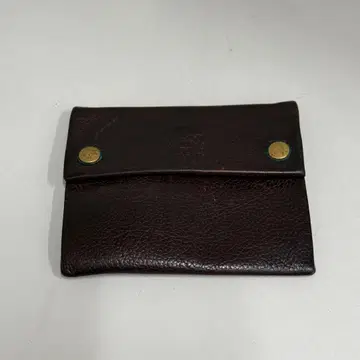 일비종떼 가죽 코인 케이스 다크 브라운