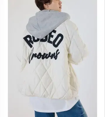 새상품 로데오 크라운 와이드 보울 퀼팅 후드 블루종