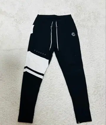 CRONOS 크리스마스 박스 한정판 조거 팬츠 XL 블랙