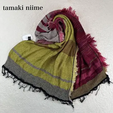 타마키니이메 roots 쇼울 울 코튼 미들 스톨