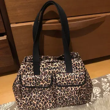 SONIA RYKIEL 레오파드 무늬 보스턴 백 새상품급