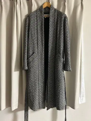 GREG LAUREN 헤링본 가운 코트 3