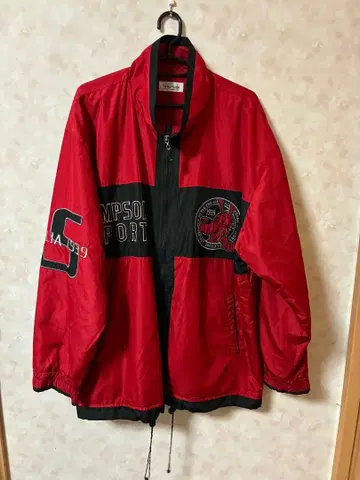 Simpson 나일론 자켓 레드