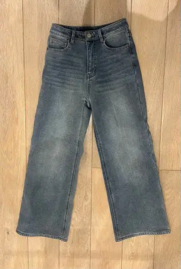 [택 포함 새상품] coca 속기모 데님 와이드 팬츠 M 라이트 블루