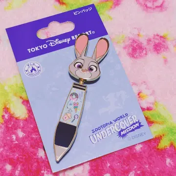 주토피아 주디 볼펜형 핀 배지 디즈니 2025