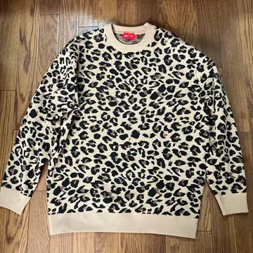 새상품급 뉴발란스 골프 레오파드 레오파드 무늬 테크 니트 size 6