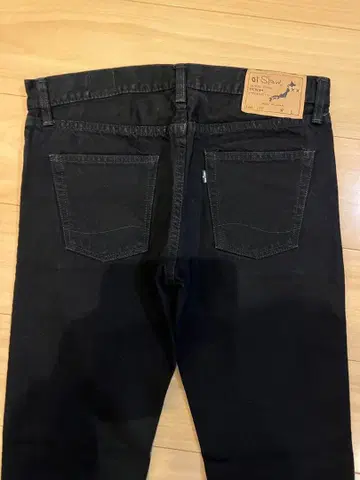 블랙 데님 슬림 핏