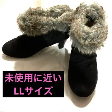 퍼 달린 블랙 부티 부츠 숏