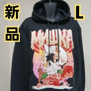 새상품 미사용 MISHKA (미시카) 맨투맨 후드티 블랙