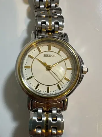 SEIKO 손목시계 화이트 다이얼 세이코