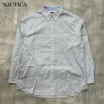 노티카 [ L ] 긴팔 셔츠 레귤러 핏 마이크로 패턴 버튼 다운