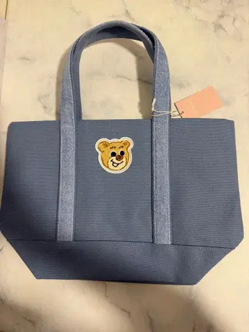 [ 미사용 새상품 ] 페이저 올드 테디 와펜 토트백 블루