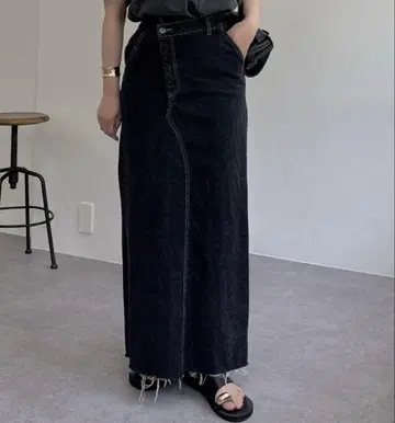 [ 미사용 새상품 ] CAPRICIEUX LEMAGE 데님 맥시 스커트