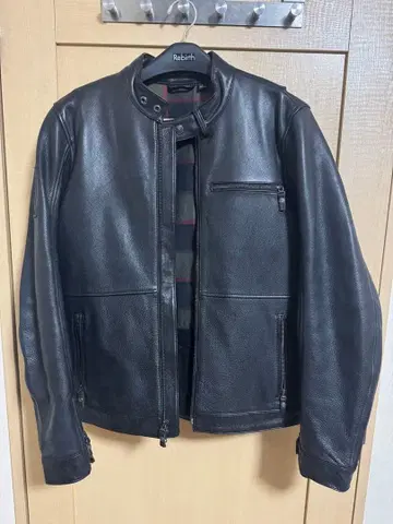 Harley-Davidson 블랙 가죽 라이더 자켓 소가죽 할리