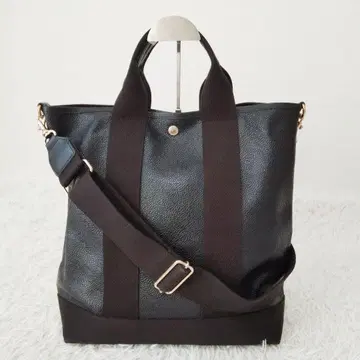 탑카피 스코치 그레인 네오 가죽 세로형 토트백 2way A4 블랙